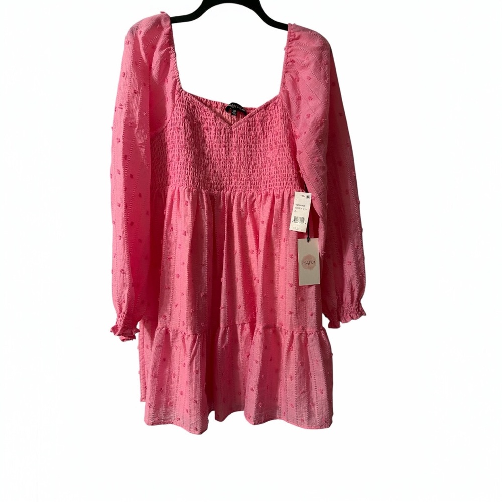 NWT Midnight Doll Bubble Gum Pink Babydoll Dress XL